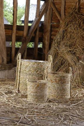 Circular Log Baskets